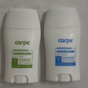 Carpe White Antiperspirant Underarm Lotion Duo